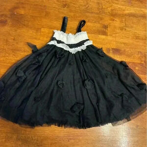 Luna Luna Copenhagen black white tulle dress size 3T
